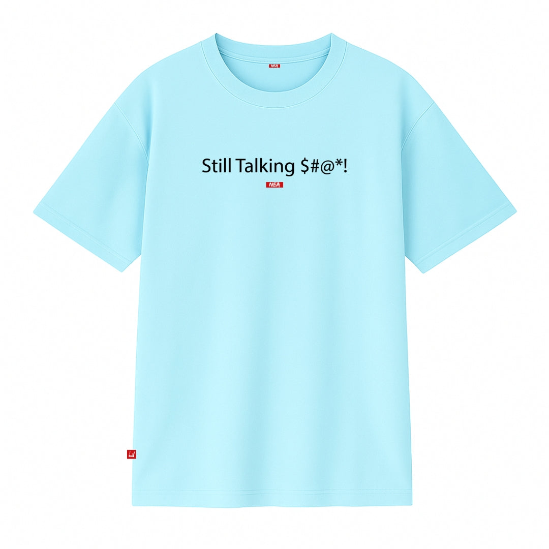 TALKING CAMISETA OVERSIZE AZUL