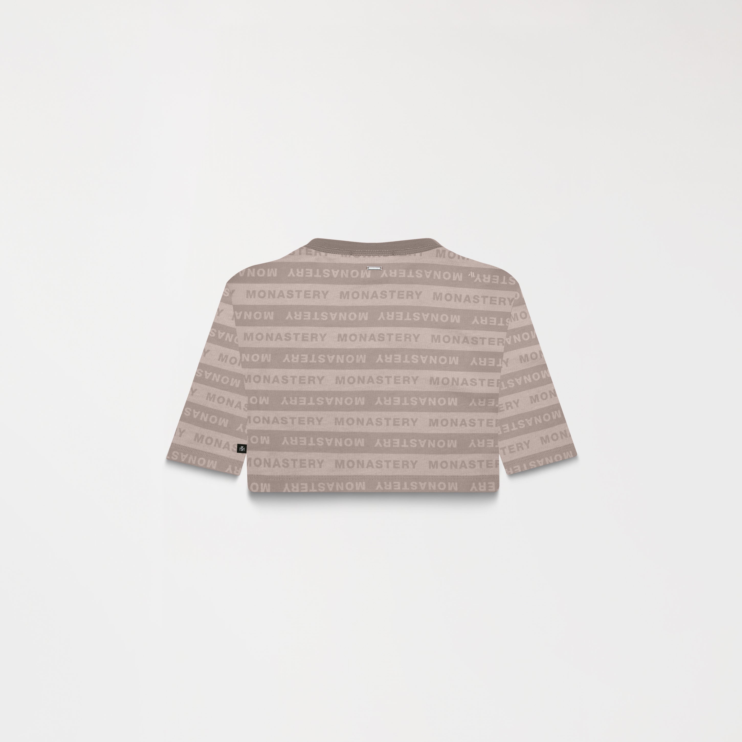 ASH CROP TOP WOMEN TAUPE GRAY