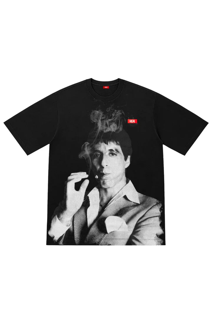 PURO CAMISETA OVERSIZE NEGRO