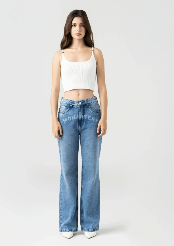 ROMY JEAN WOMEN BLUE DENIM