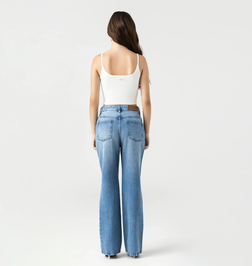 ROMY JEAN WOMEN BLUE DENIM