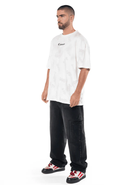 CAMISETA OVERSIZED CITTA CREMA MASCULINO CLEMONT