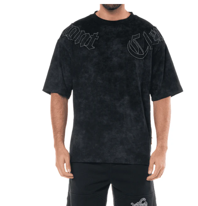CAMISETA OVERSIZED AFFANNO NEGRO MASCULINO CLEMONT