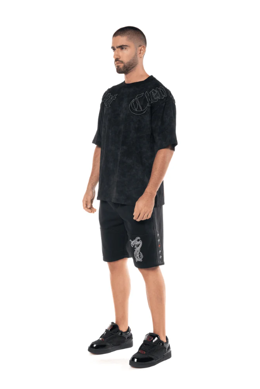 CAMISETA OVERSIZED AFFANNO NEGRO MASCULINO CLEMONT