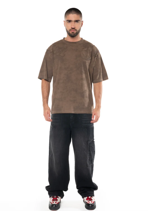 CAMISETA OVERSIZED AFFANNO CAFÉ MASCULINO CLEMONT