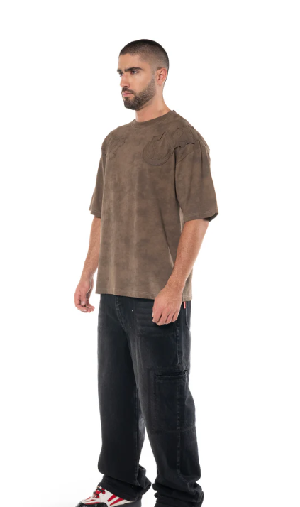 CAMISETA OVERSIZED AFFANNO CAFÉ MASCULINO CLEMONT
