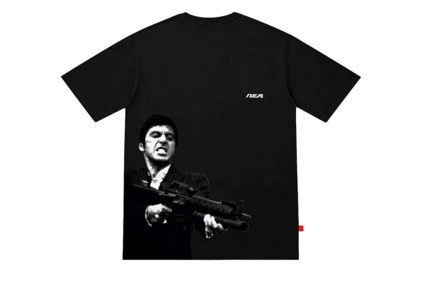 CAMISETA OVERSIZE MASCULINO ICONO NEGRO