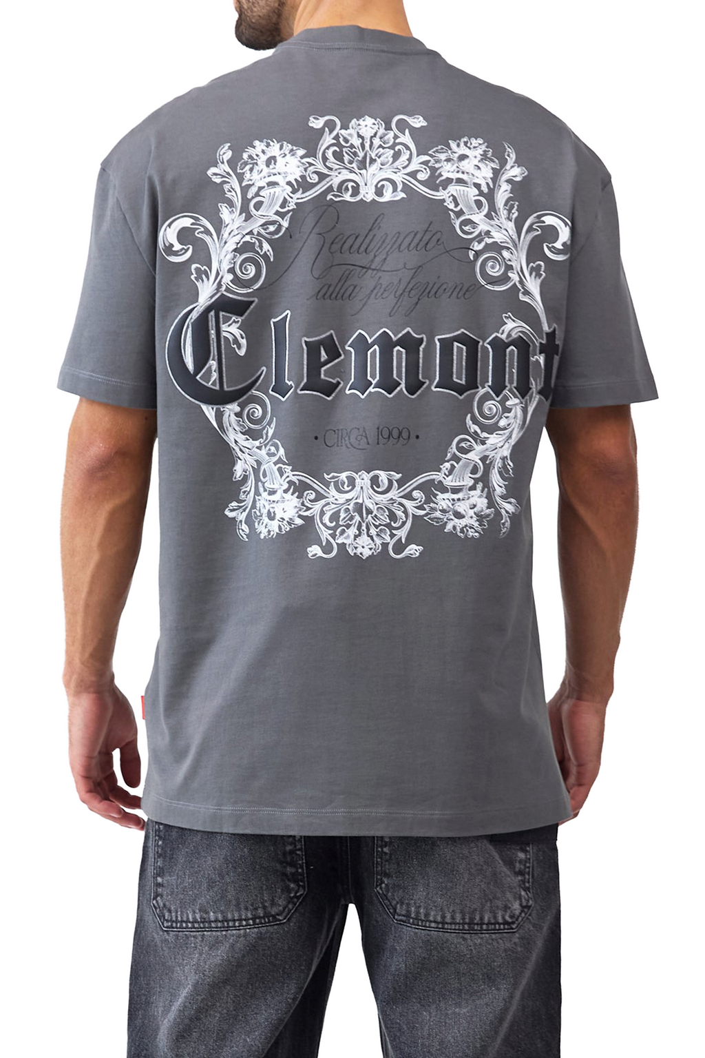CAMISETA MASCULINO BENEVOLENZA GRIS OSCURO CLEMONT