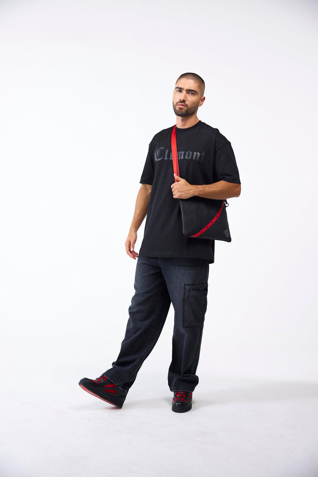 CAMISETA MASCULINO INTERLUDIO NEGRO CLEMONT