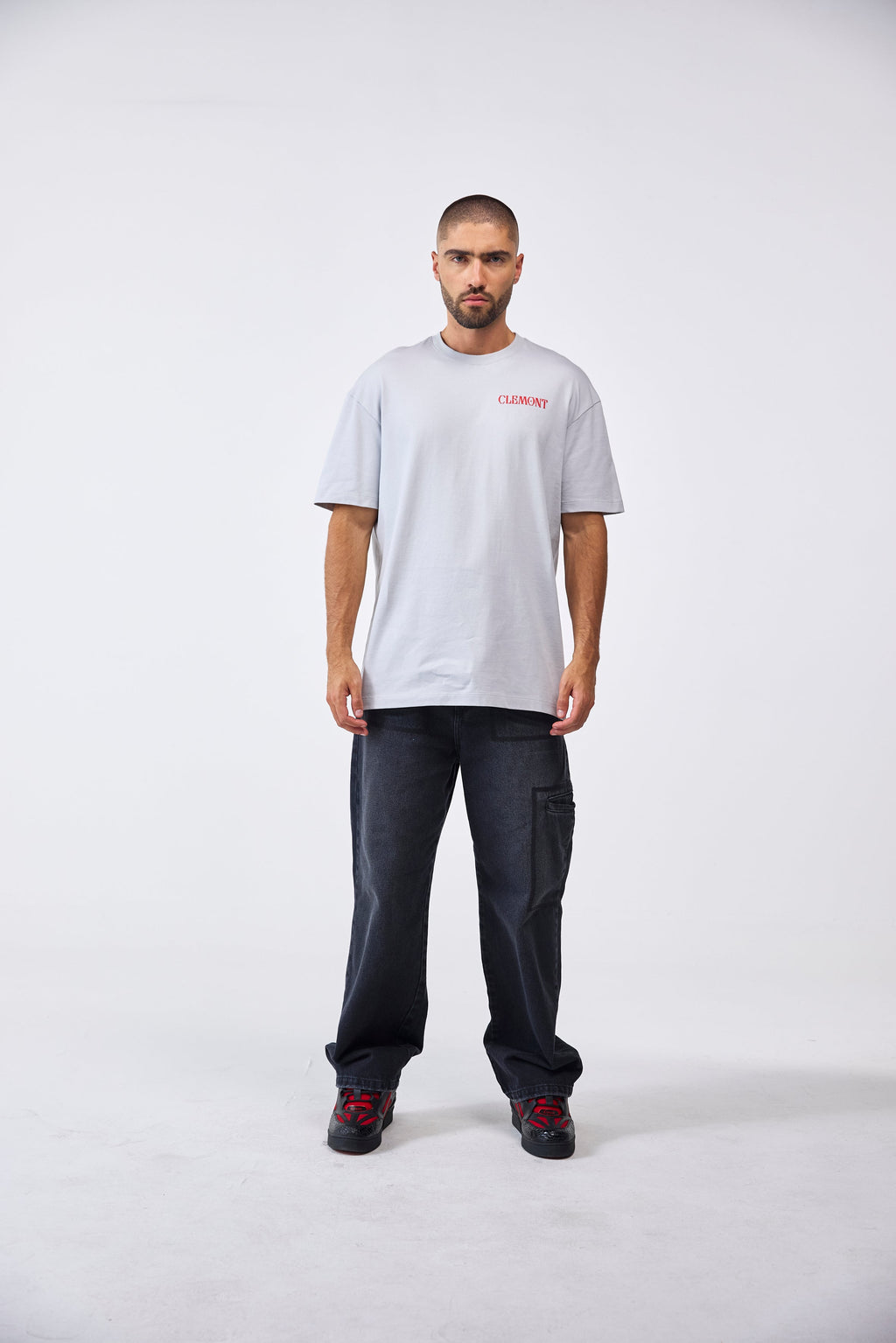 CAMISETA MASCULINO OMISSIONE GRIS CLEMONT