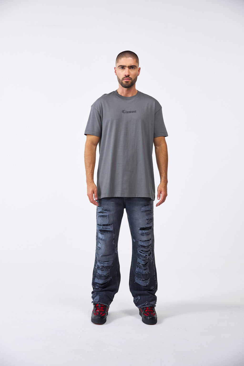 CAMISETA MASCULINO BRUMALE GRIS OSCURO CLEMONT