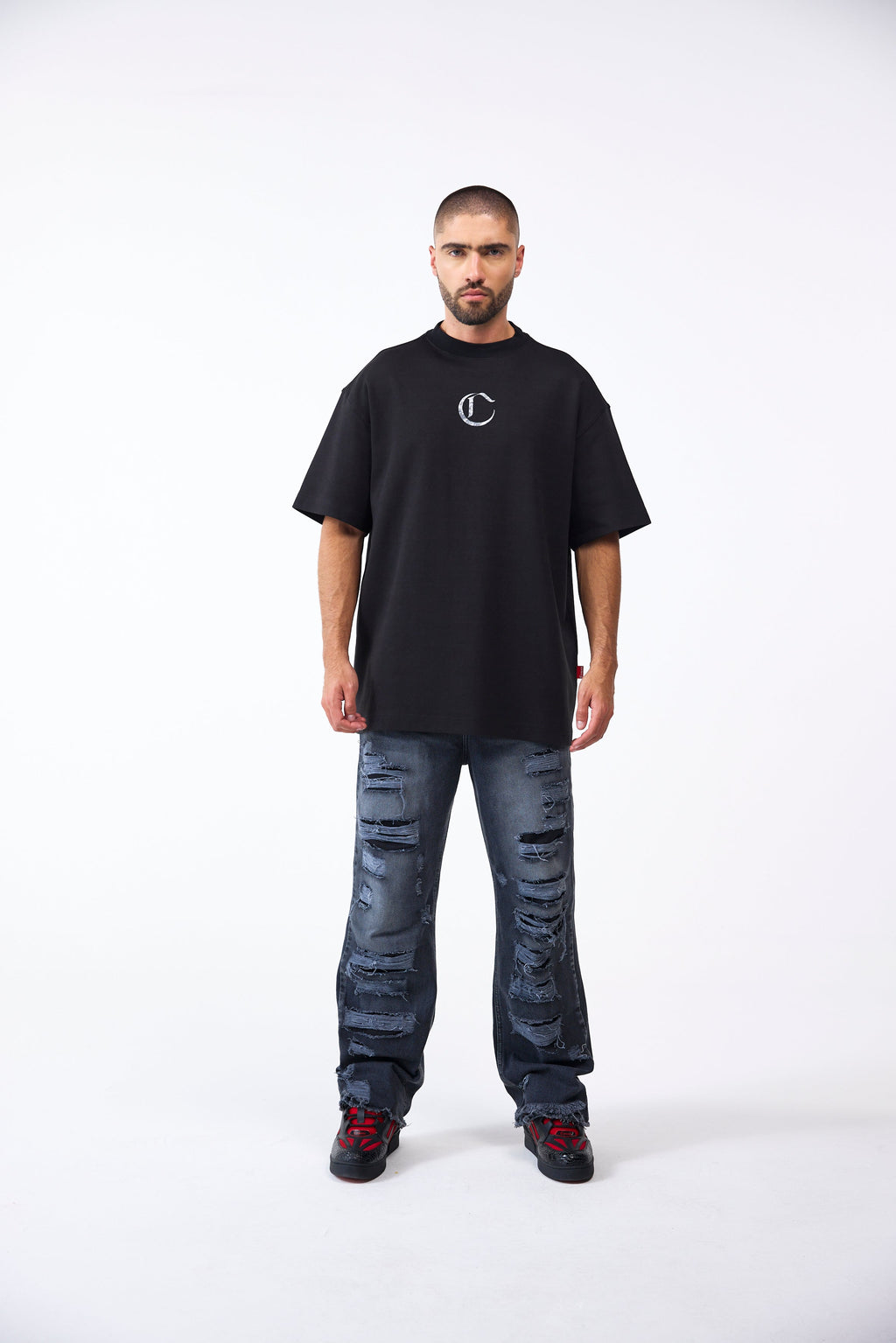 CAMISETA OVERSIZED MASCULINO NOCTURNA NEGRO CLEMONT