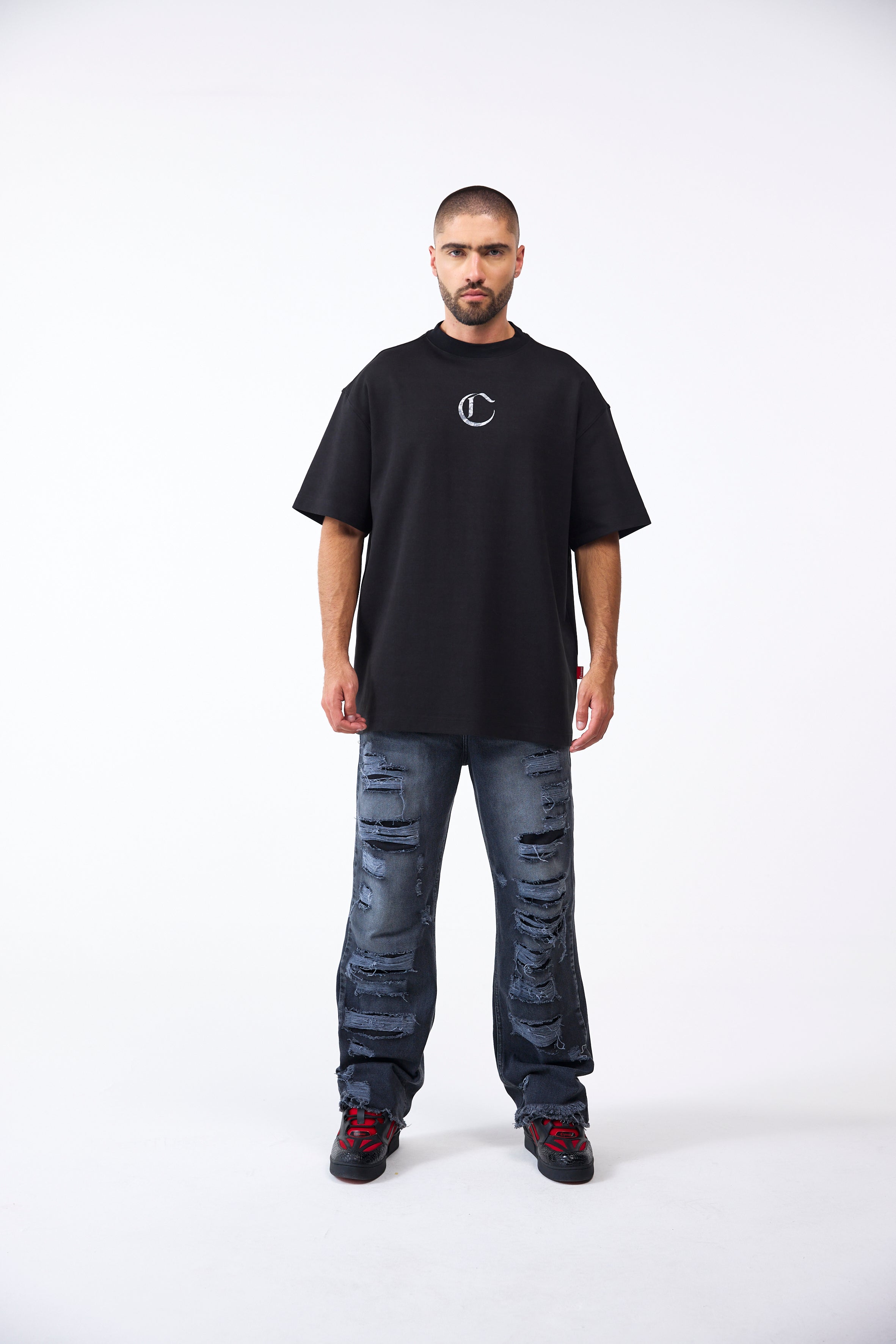 CAMISETA OVERSIZED MASCULINO NOCTURNA NEGRO CLEMONT
