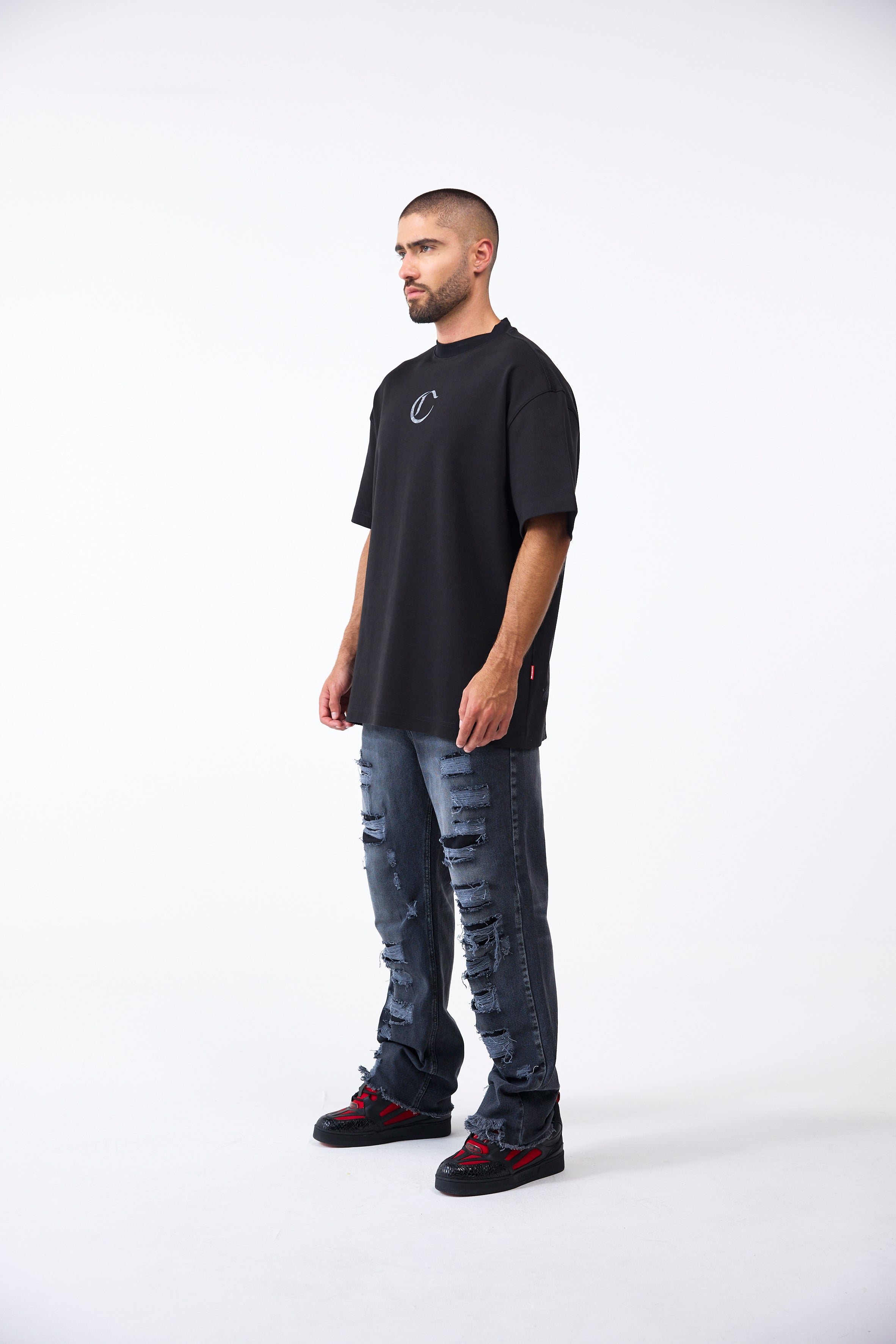 CAMISETA OVERSIZED MASCULINO NOCTURNA NEGRO CLEMONT