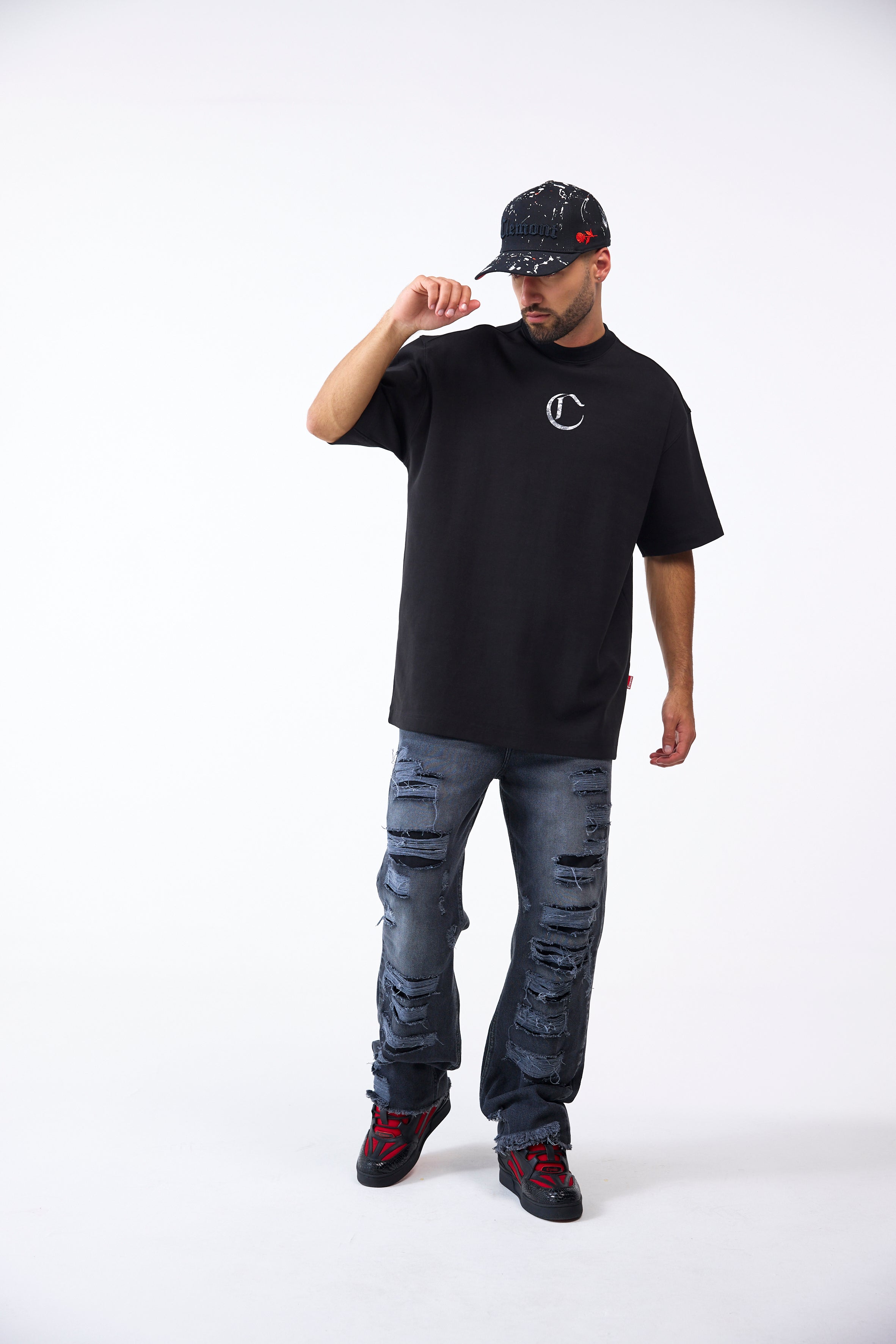 CAMISETA OVERSIZED MASCULINO NOCTURNA NEGRO CLEMONT