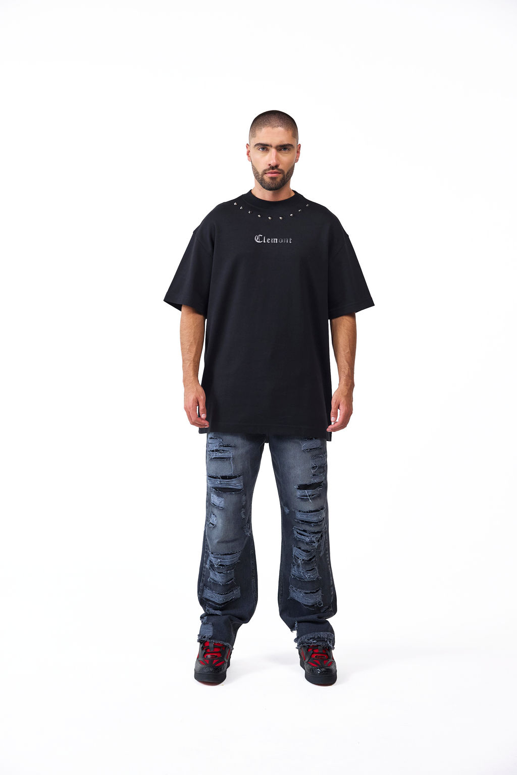 CAMISETA OVERSIZED MASCULINO METAMORFOSI NEGRO CLEMONT