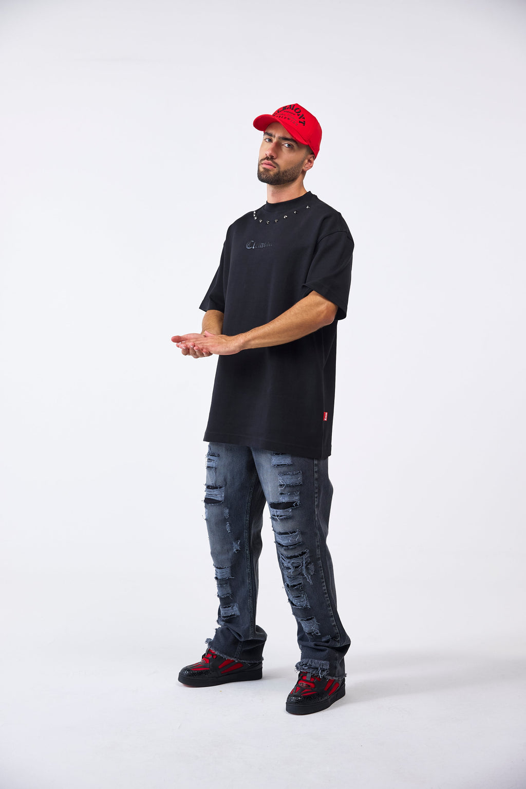 CAMISETA OVERSIZED MASCULINO METAMORFOSI NEGRO CLEMONT