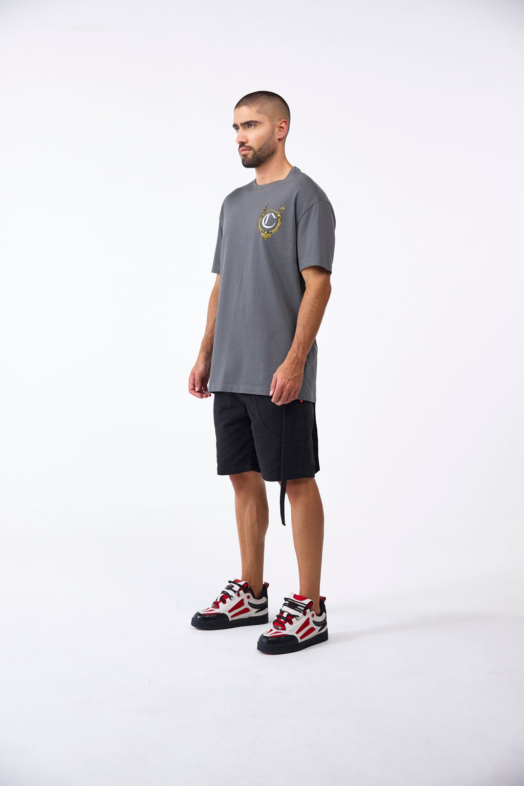 CAMISETA MASCULINO CUPOLA GRIS OSCURO CLEMONT