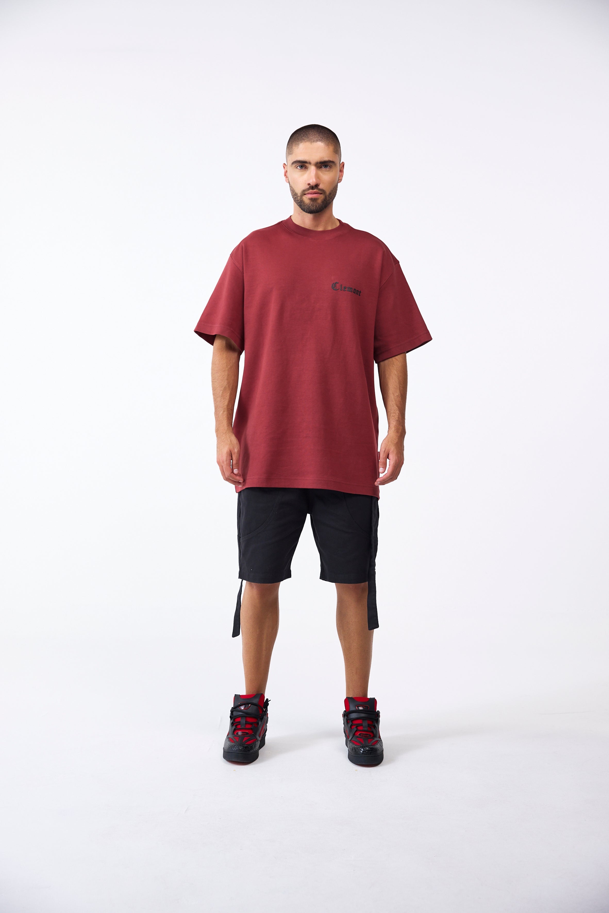 CAMISETA OVERSIZED MASCULINO ONIRICO VINOTINTO CLEMONT