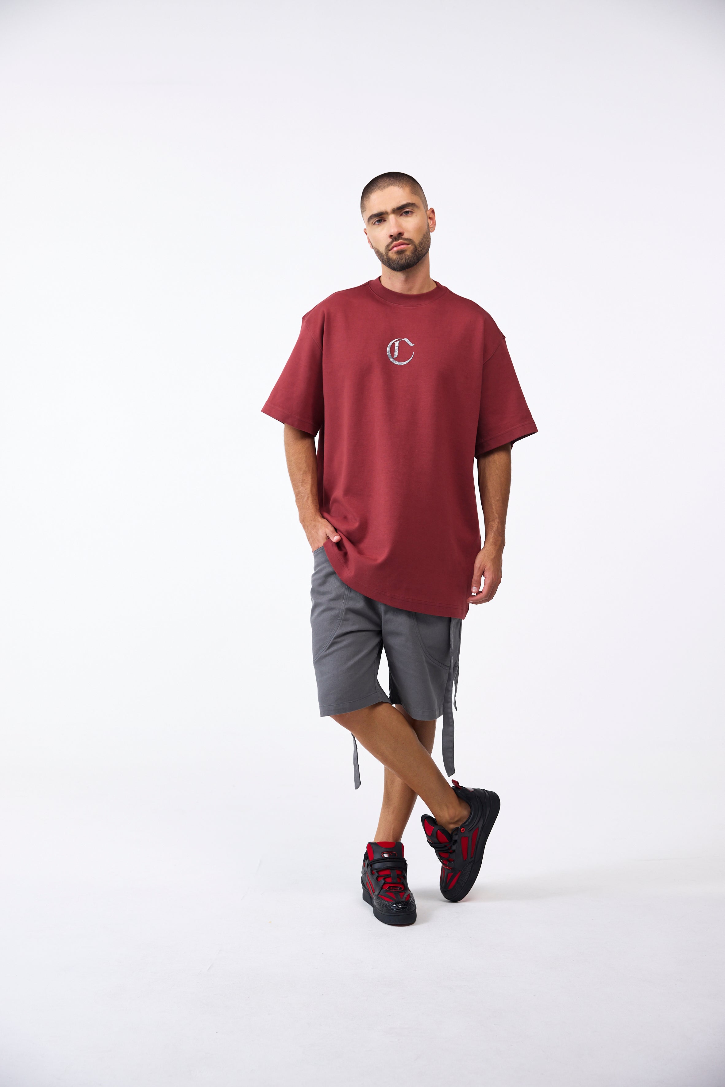 CAMISETA OVERSIZED MASCULINO NOCTURNA VINOTINTO CLEMONT