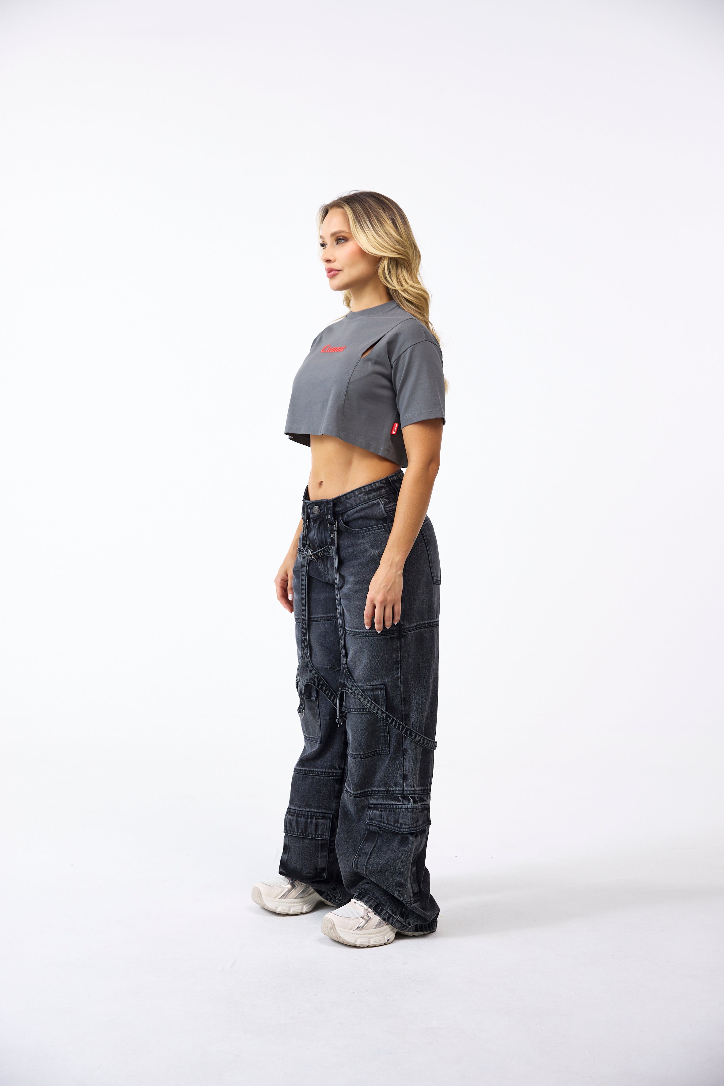 CROPTOP-OVERSIZED MUJER OROLOGIO GRIS OSCURO CLEMONT