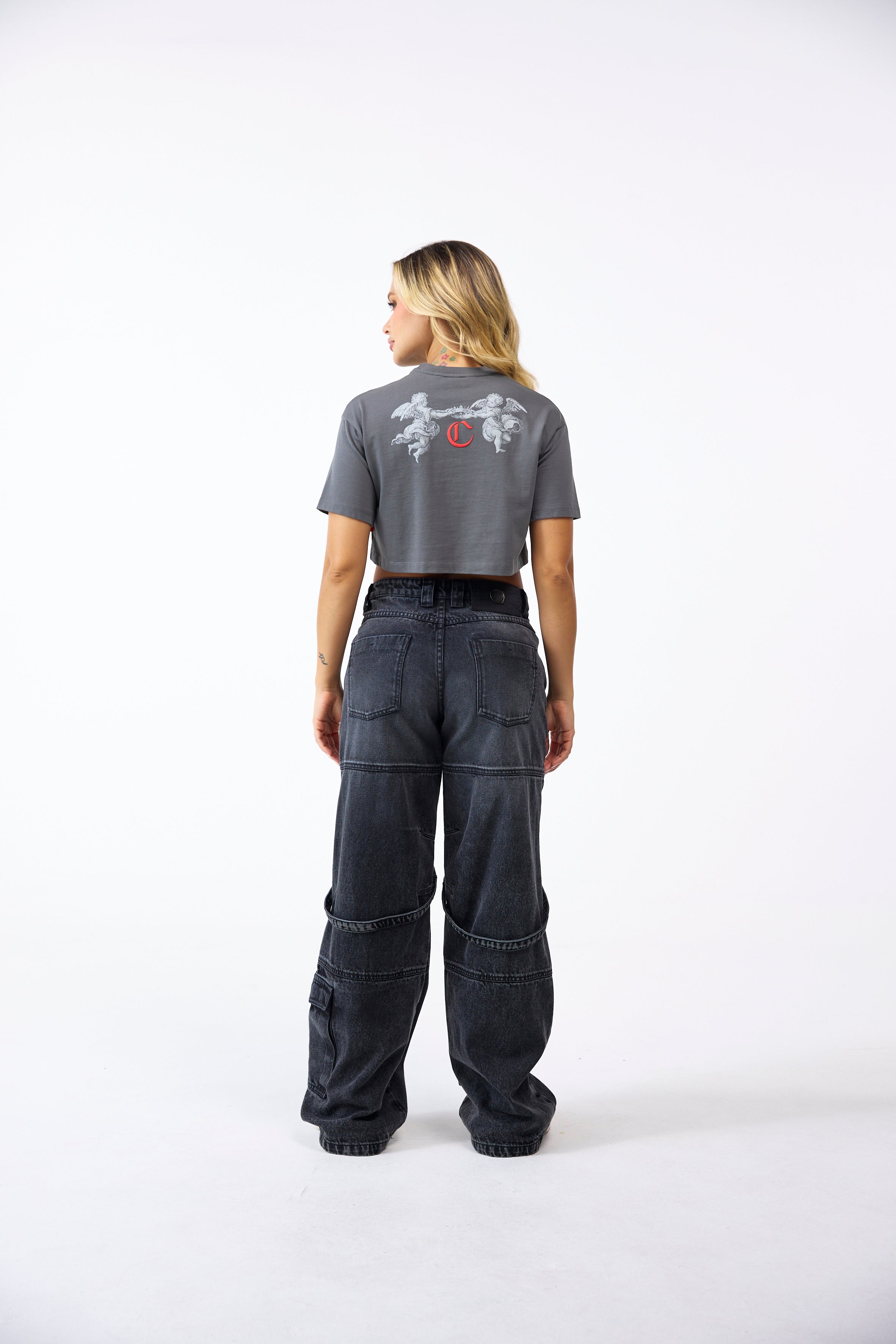 CROPTOP-OVERSIZED MUJER OROLOGIO GRIS OSCURO CLEMONT