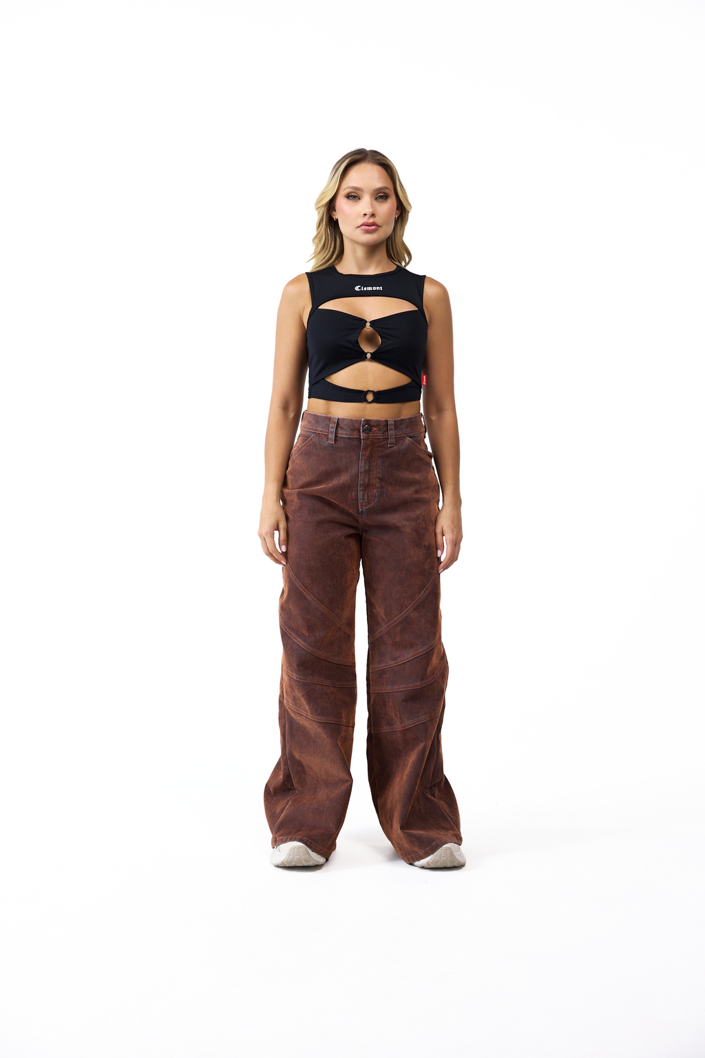 TOP MUJER LIBERAZIONE NEGRO CLEMONT