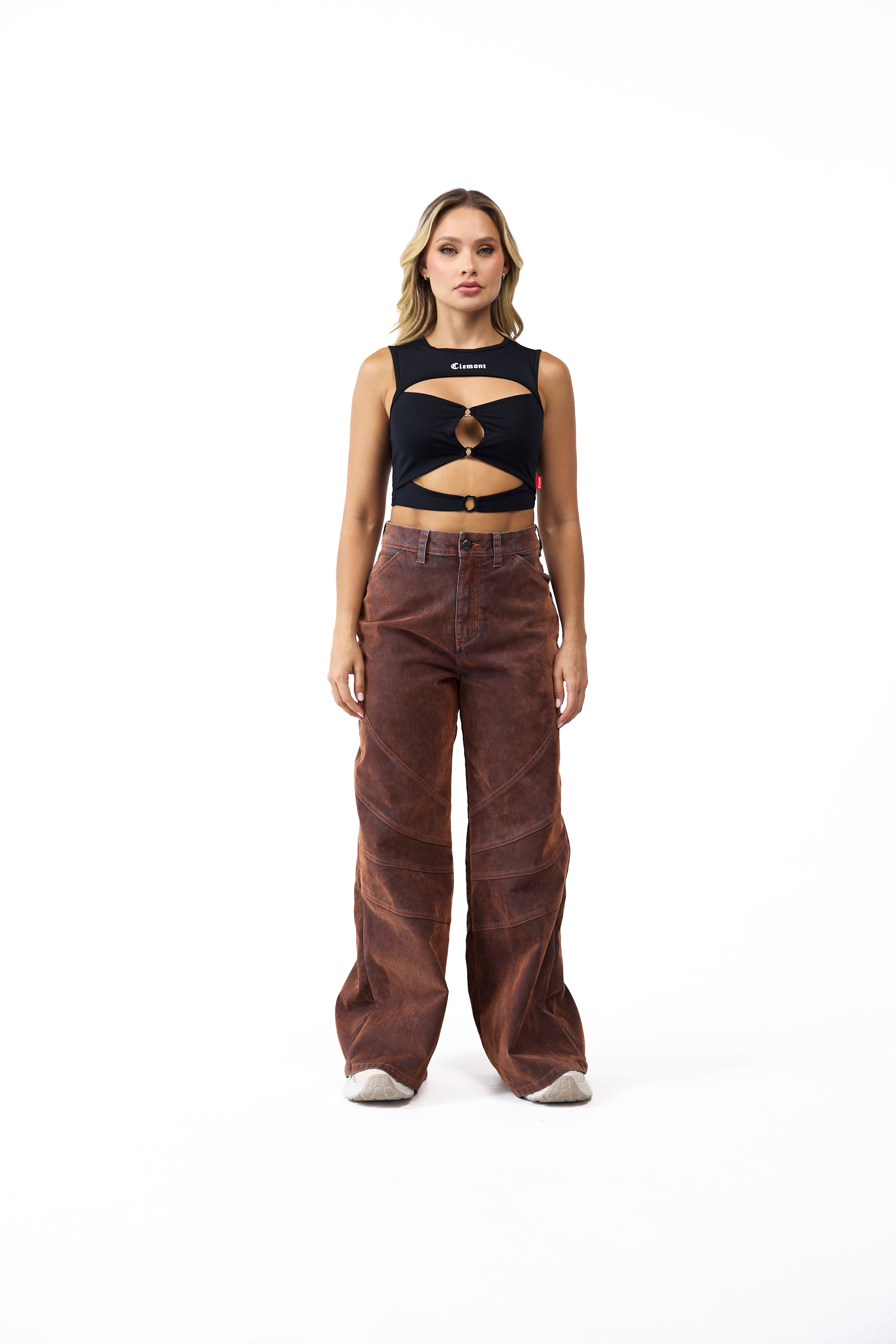 TOP MUJER LIBERAZIONE NEGRO CLEMONT