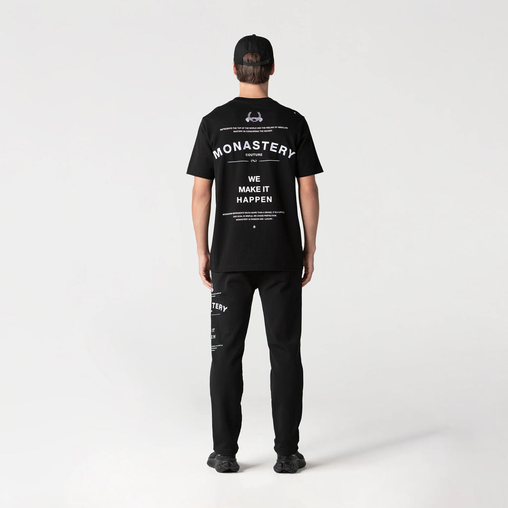 GASHER T-SHIRT MEN BLACK