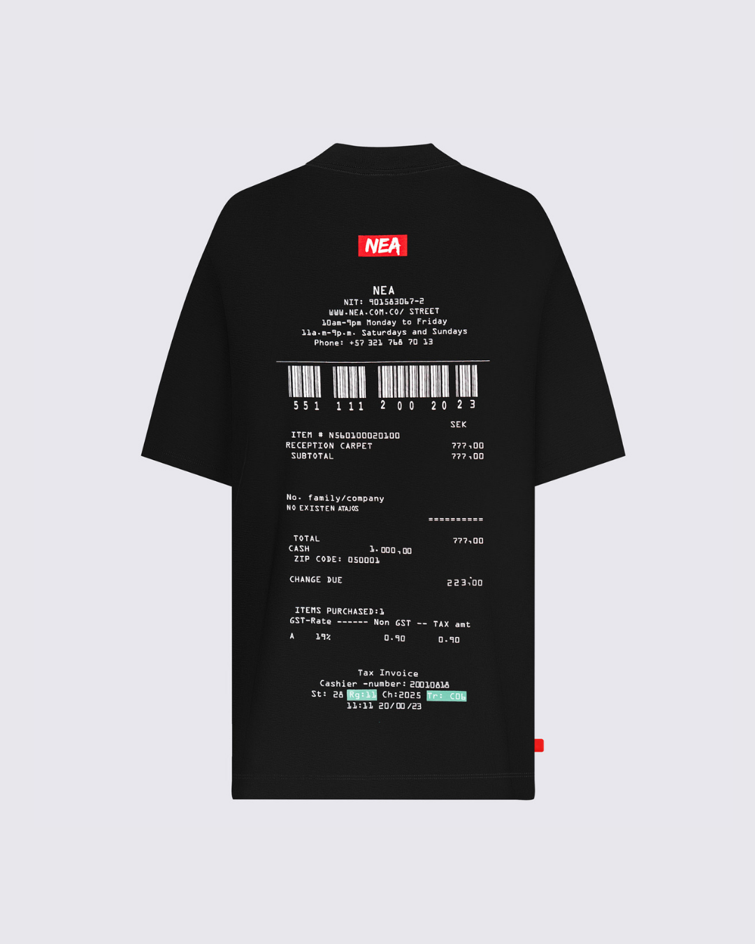 HARI CAMISETA OVERSIZE NEGRO