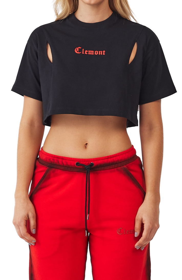 CROP TOPS SOFFERENZA NEGRO CLEMONT