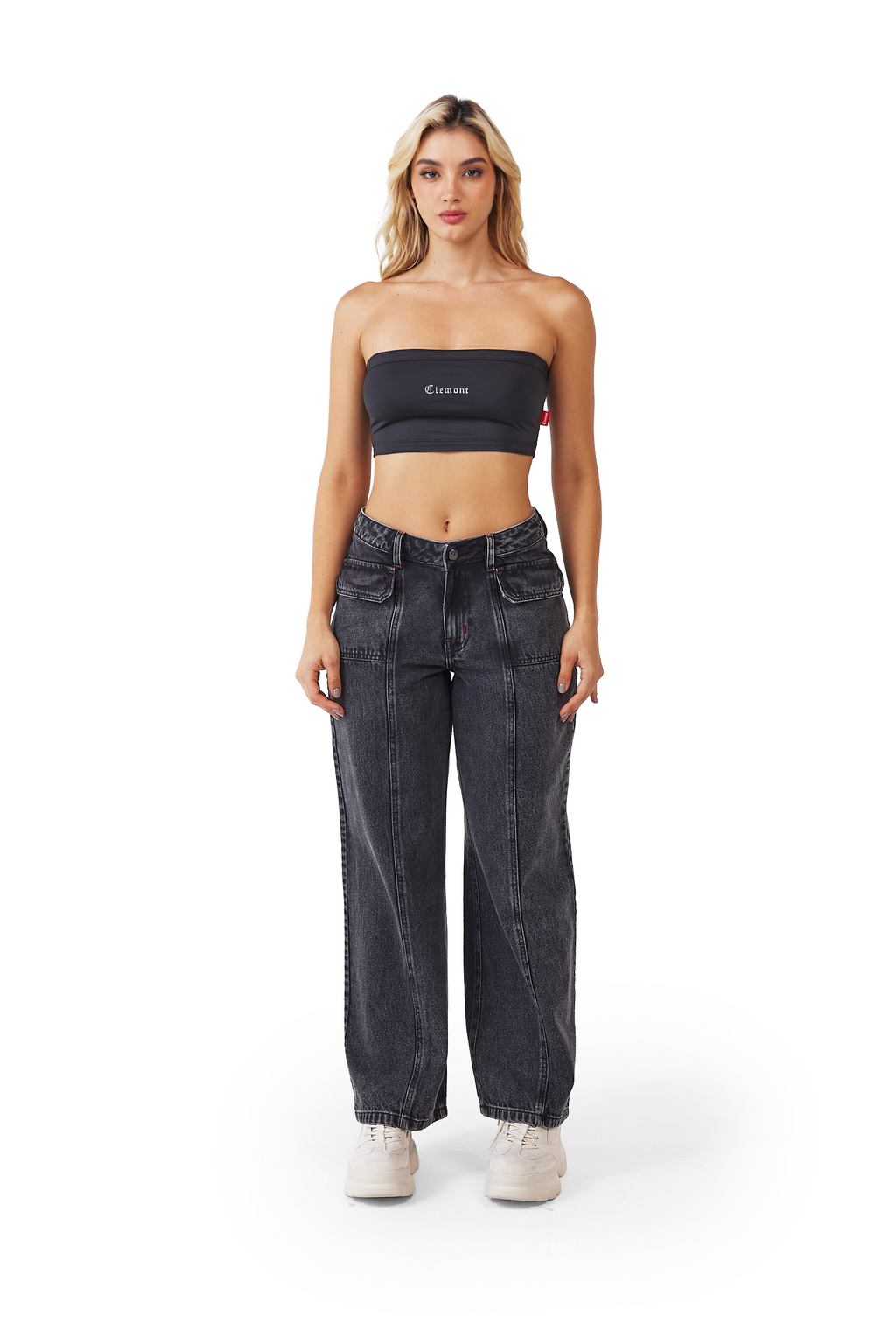 CROP TOPS RESA  NEGRO CLEMONT