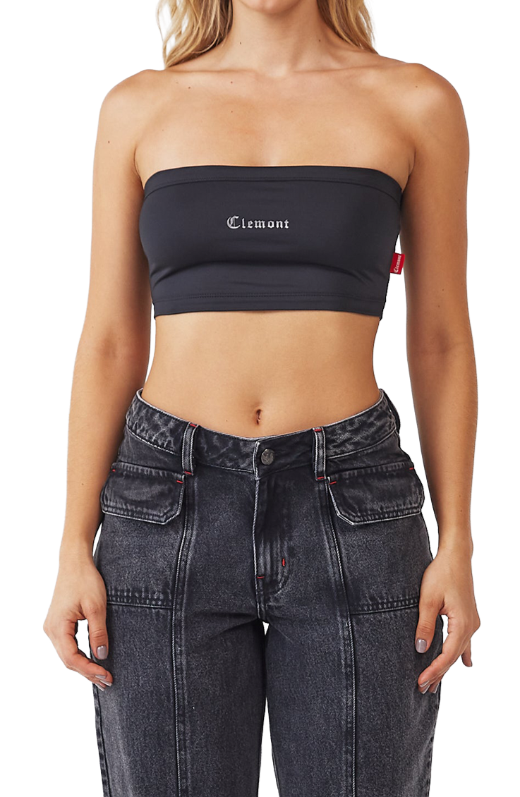 CROP TOPS RESA  NEGRO CLEMONT
