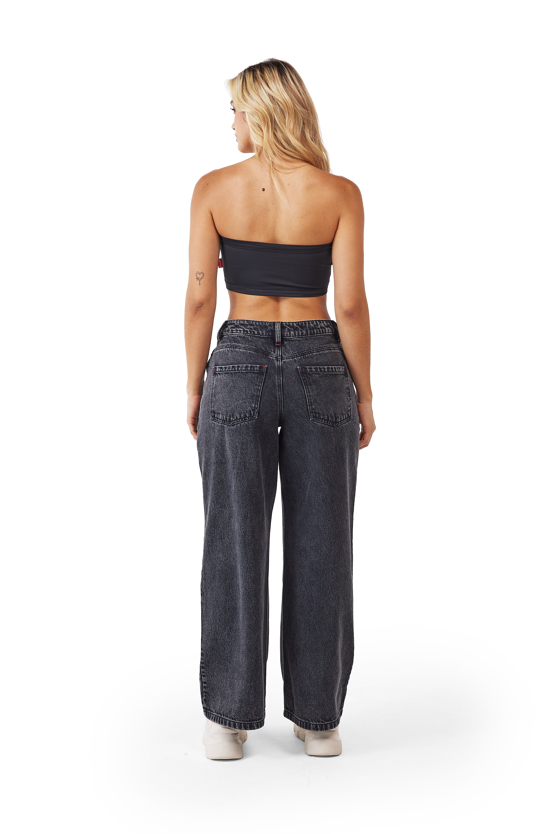 CROP TOPS RESA  NEGRO CLEMONT