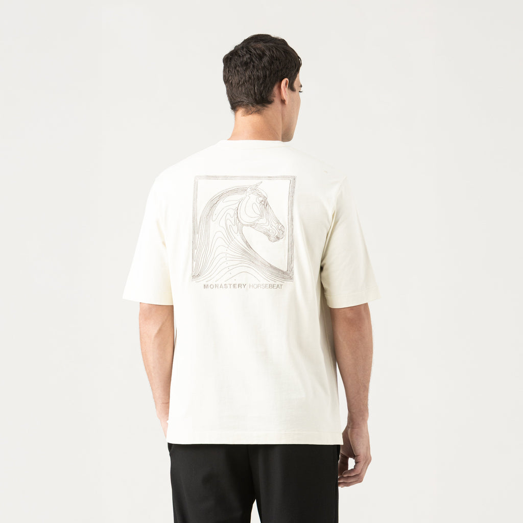 7C T-SHIRT OVERSIZED MEN WHITE ASPARAGUS