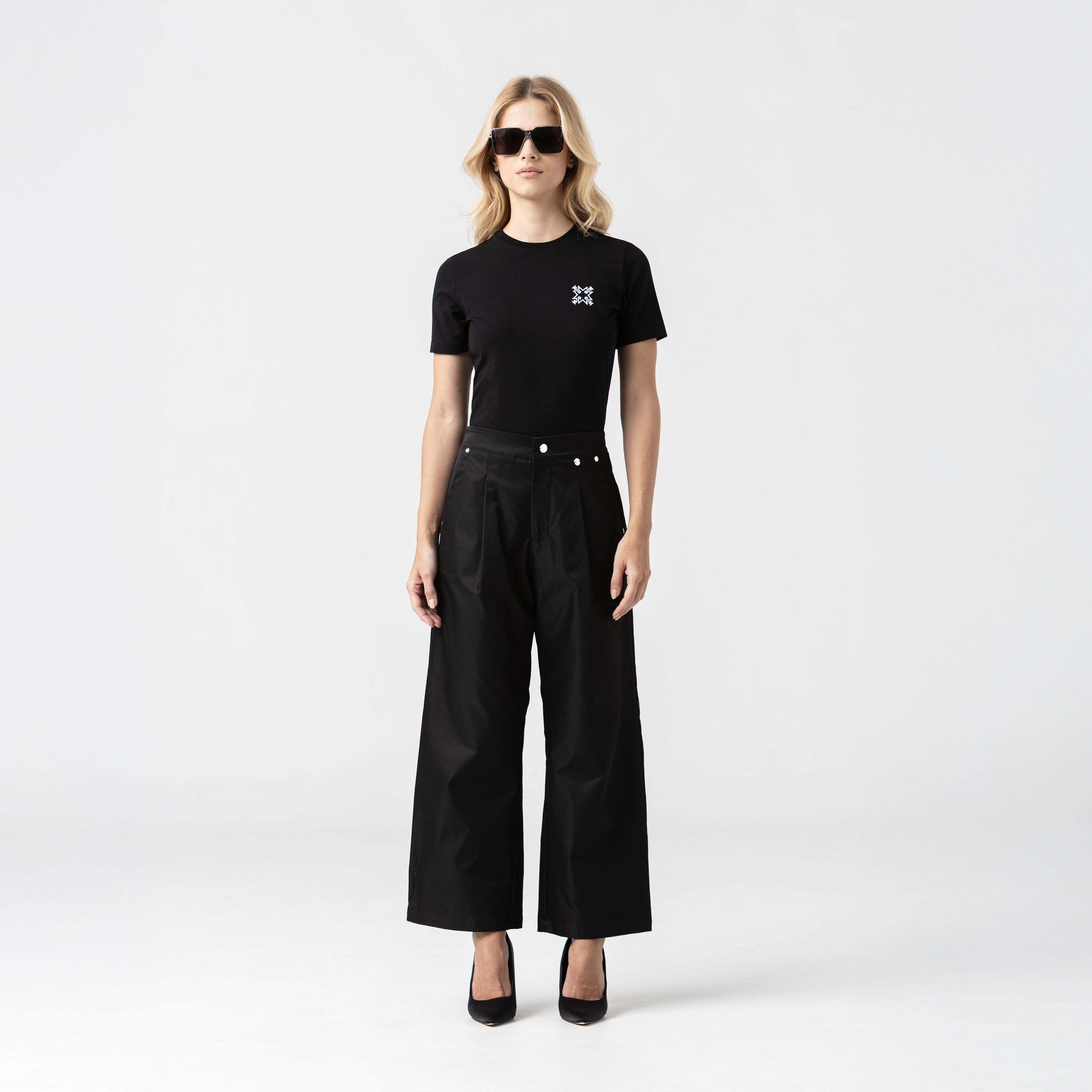 ADHRA T-SHIRT WOMEN BLACK METEORITE