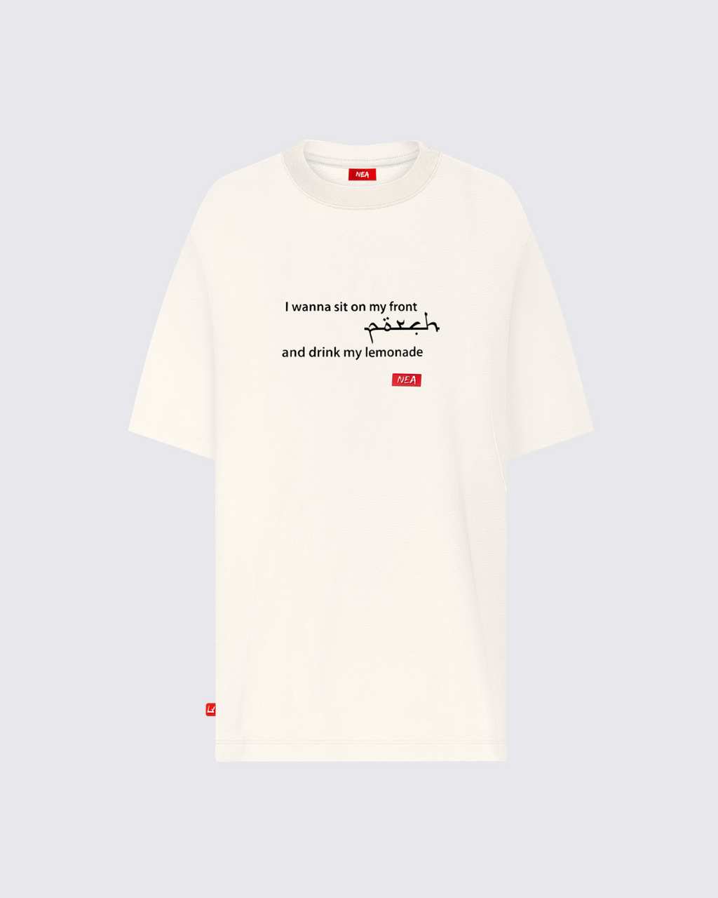 LIFESTYLE CAMISETA OVERSIZE MARFIL