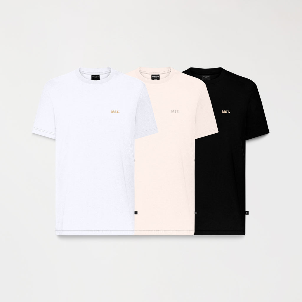 NEPTUNE PACK T-SHIRT MEN BLACK- WHITE- SAND DOLLAR