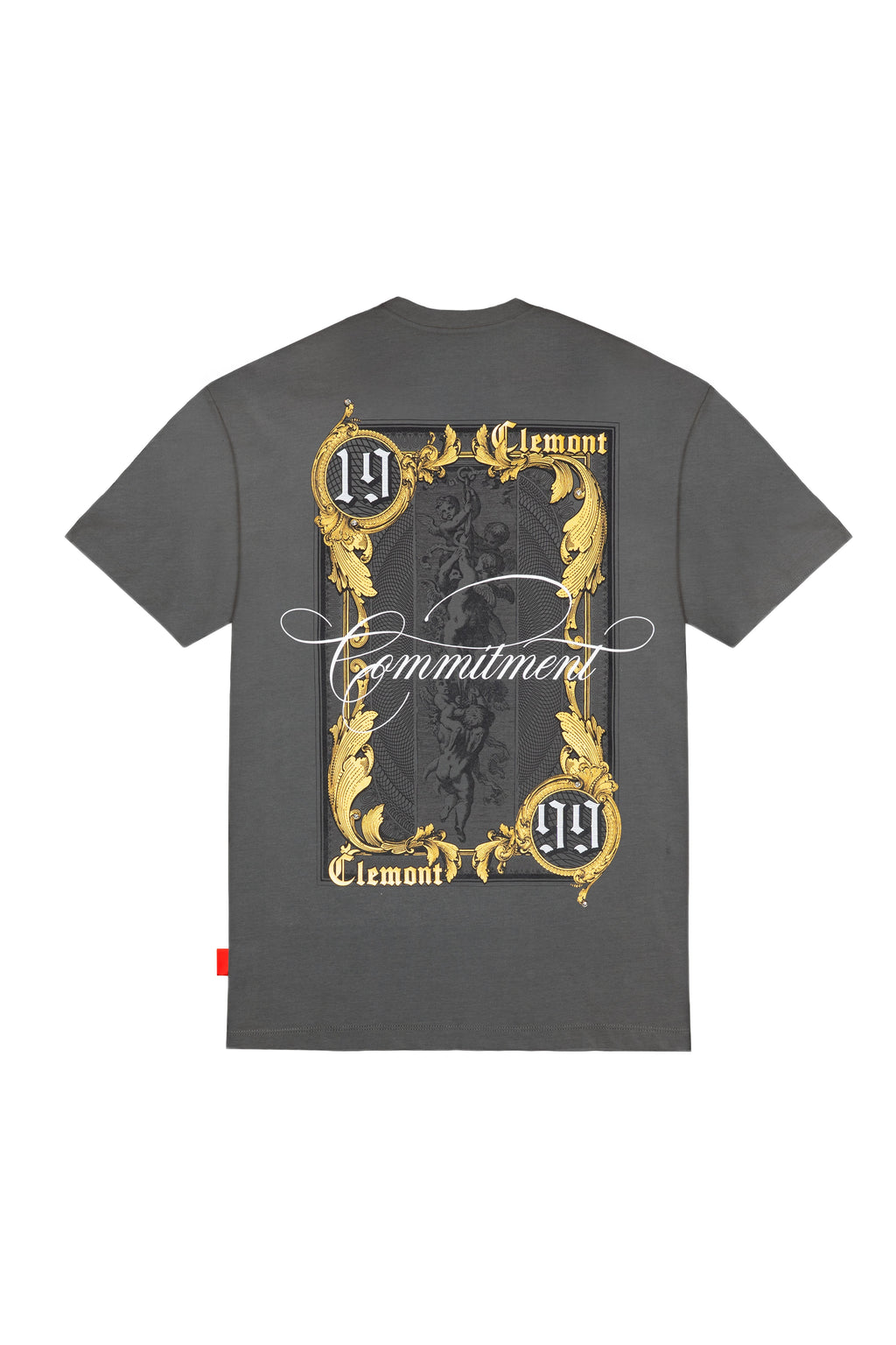 CAMISETA MASCULINO CUPOLA GRIS OSCURO CLEMONT