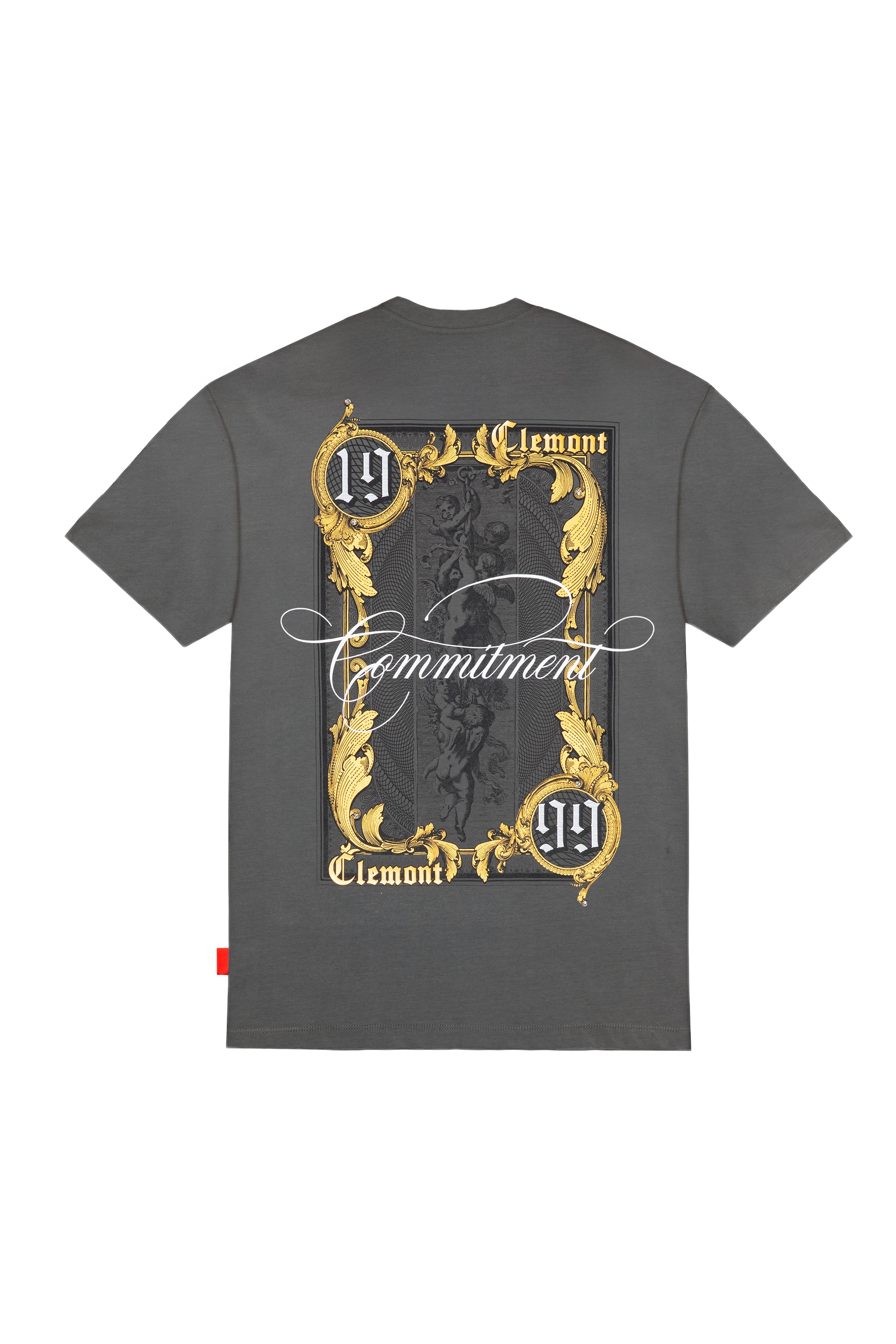 CAMISETA MASCULINO CUPOLA GRIS OSCURO CLEMONT