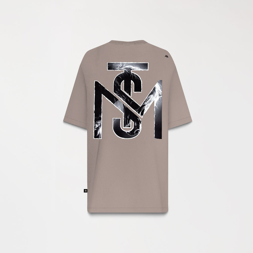 TUCKER T-SHIRT OVERSIZED MEN TAUPE GRAY