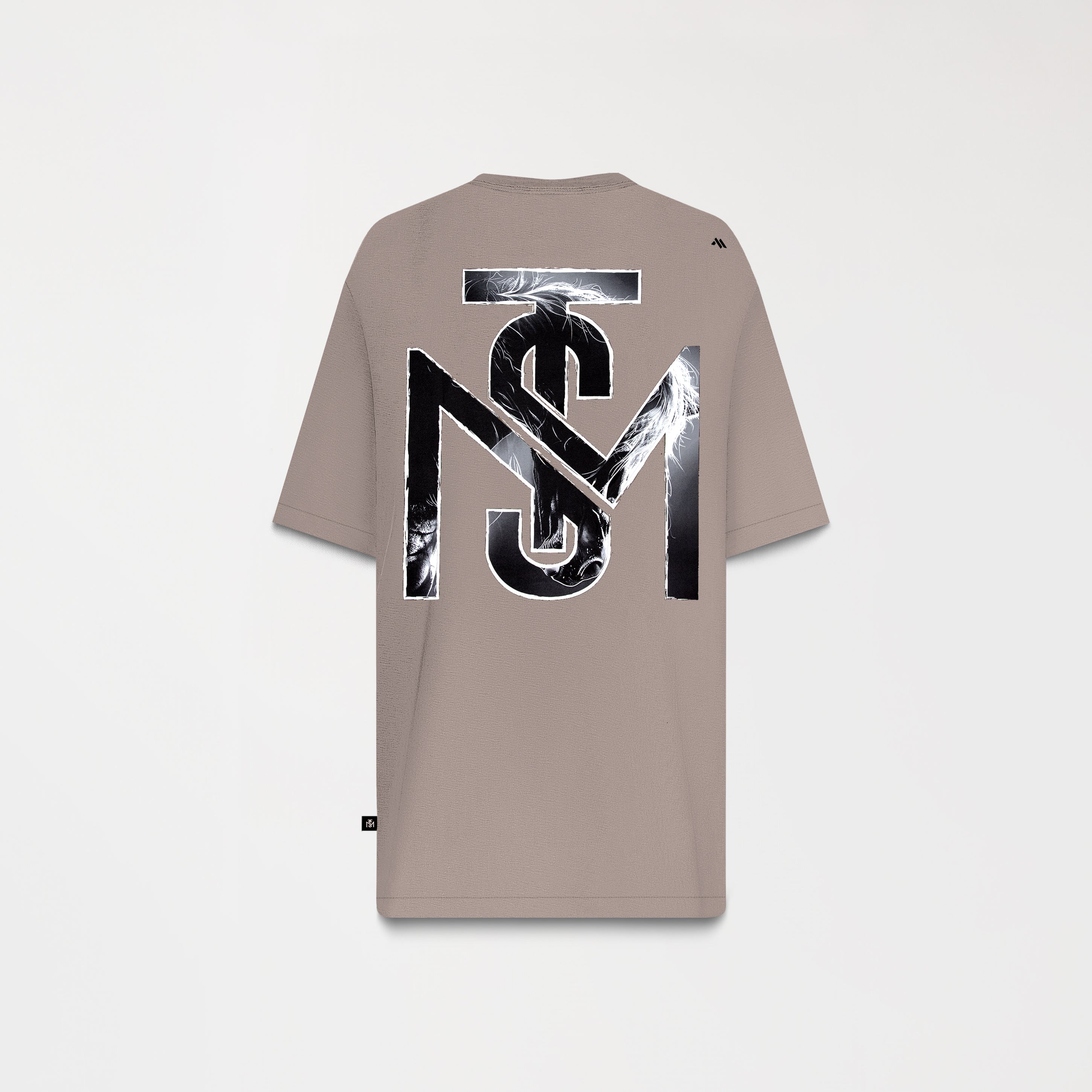 TUCKER T-SHIRT OVERSIZED MEN TAUPE GRAY