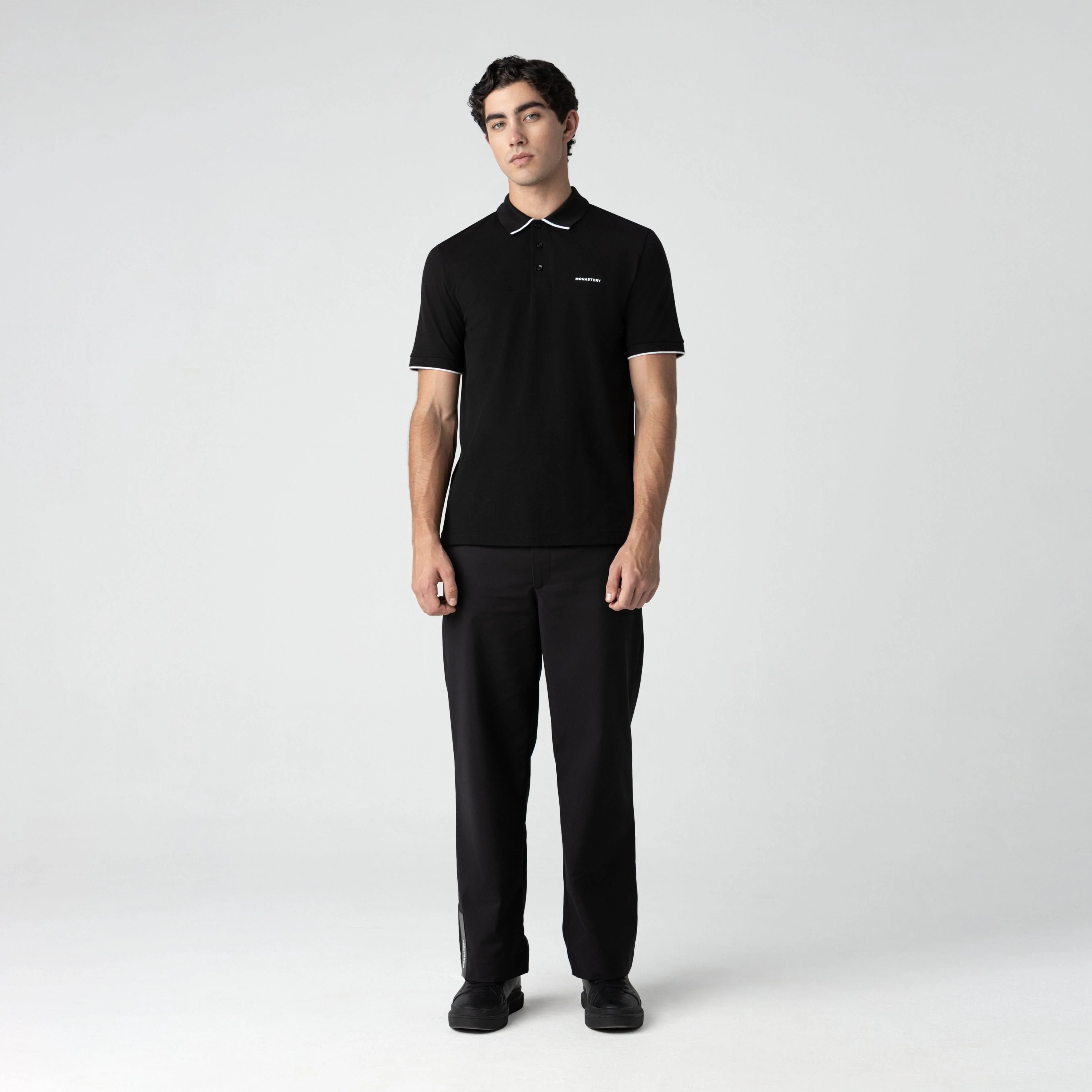 WHEELER POLO MEN BLACK