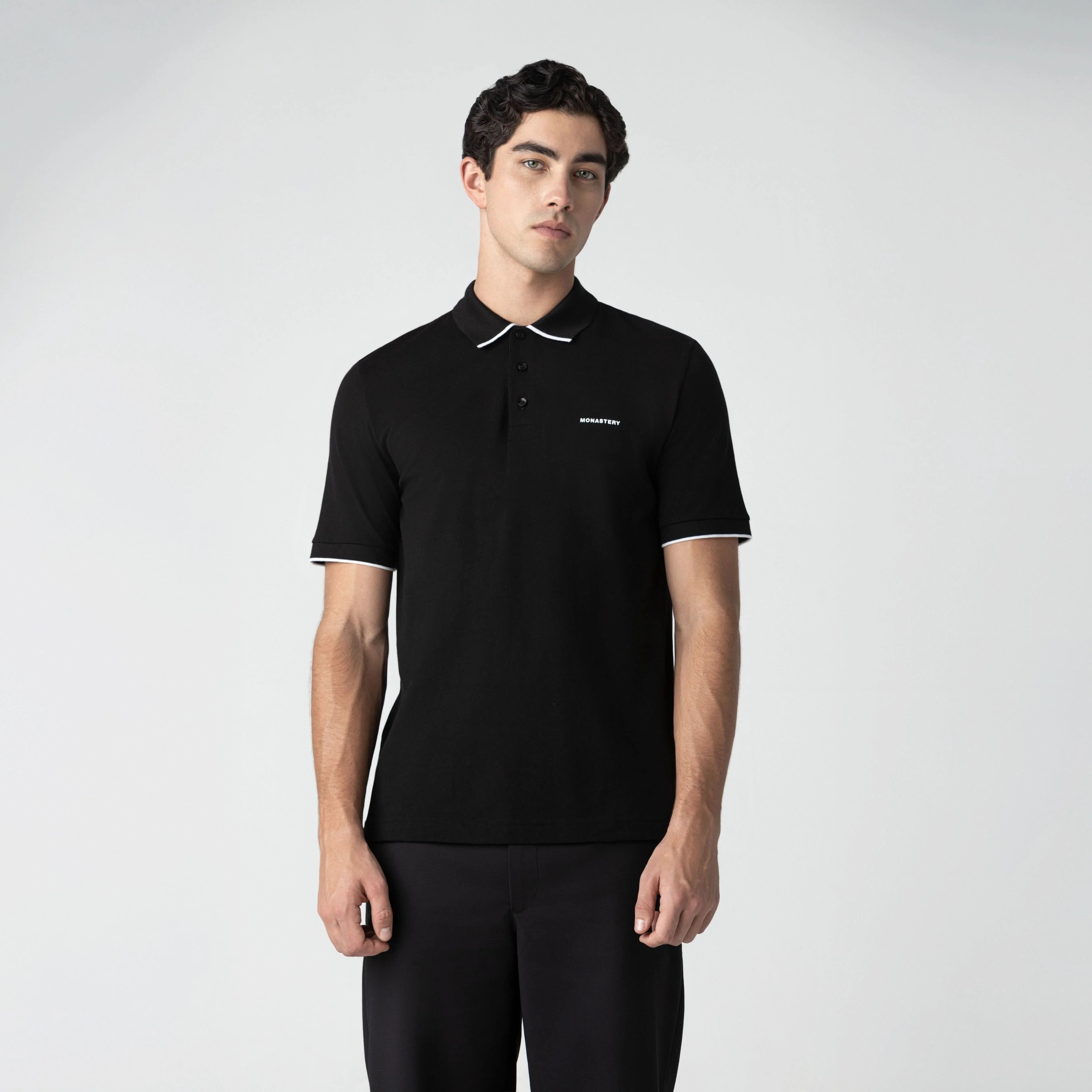 WHEELER POLO MEN BLACK