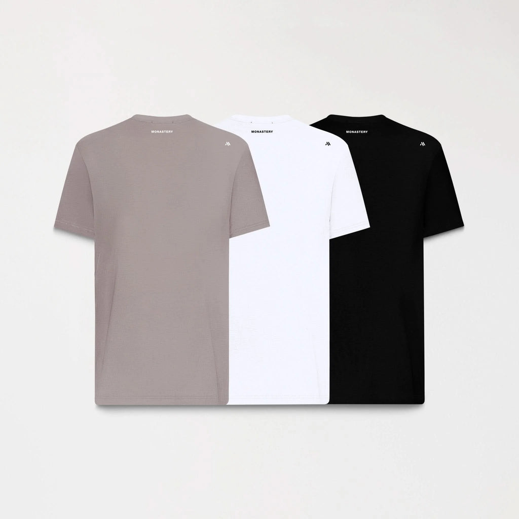 AURELIUS PACK T-SHIRT MEN BLACK- WHITE- BROWN