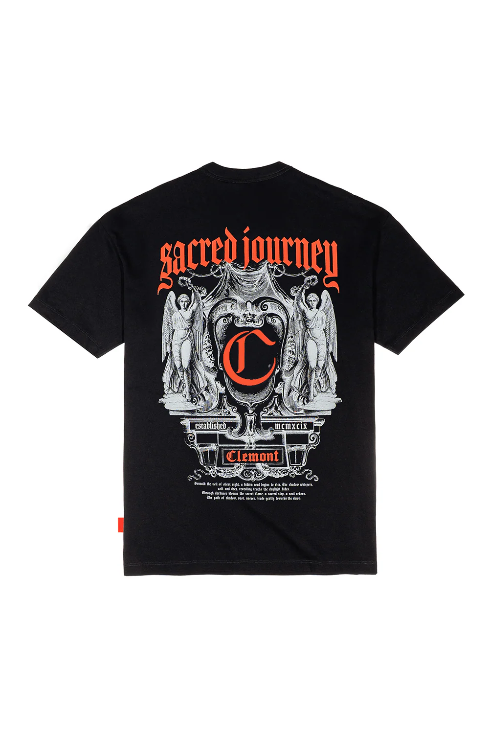 CAMISETA HOMBRE INCRESPATURA NEGRO CLEMONT