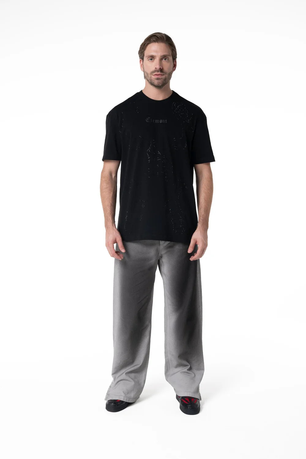 CAMISETA HOMBRE RILASCIO NEGRO CLEMONT