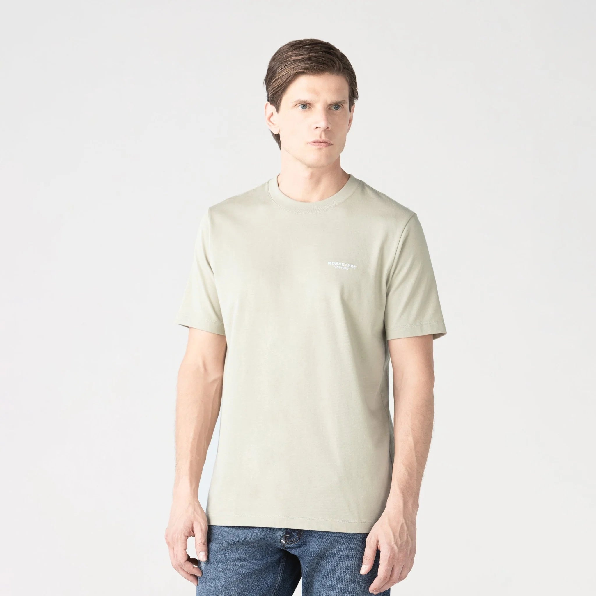 SENATTUS T-SHIRT  MEN ABBEY STONE