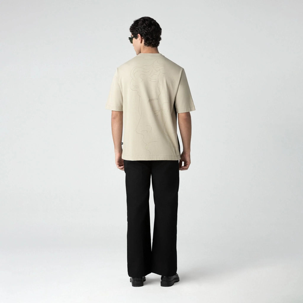 TERSIA T-SHIRT OVERSIZED MEN ABBEY STONE