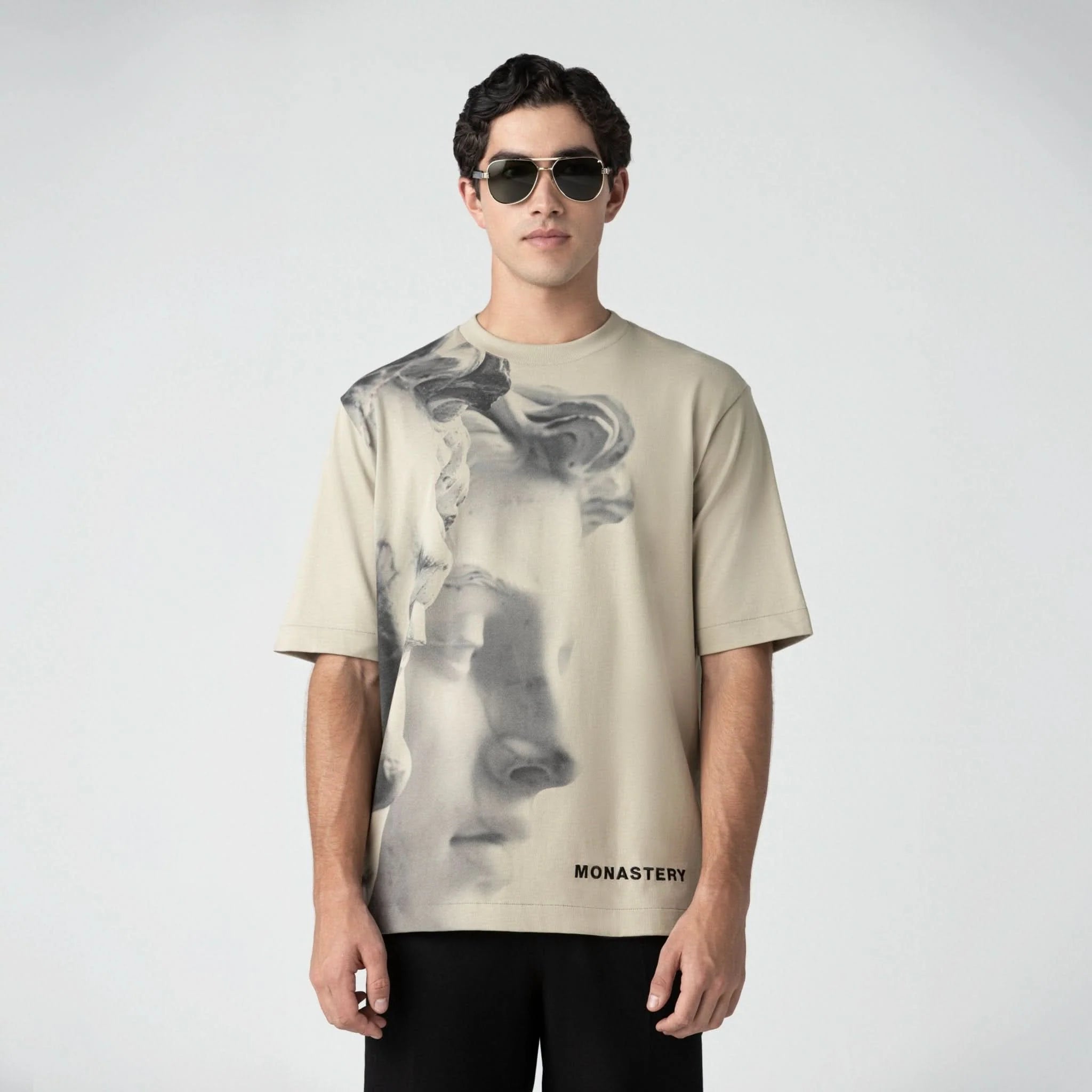 TERSIA T-SHIRT OVERSIZED MEN ABBEY STONE